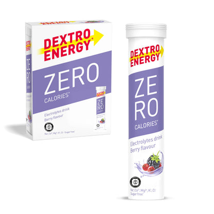 Dextro Energy Elektrolyte ohne Zucker - Berry Flavour - 1141 mg Elektrolyte, 3x20 Brausetabletten (3er Pack) für Alltag und Sport, Magnesium, Calium, Calcium, Chlorid, Natrium, zuckerfrei
