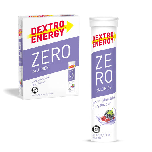 Dextro Energy Elektrolyte ohne Zucker - Berry Flavour - 1141 mg Elektrolyte, 3x20 Brausetabletten (3er Pack) für Alltag und Sport, Magnesium, Calium, Calcium, Chlorid, Natrium, zuckerfrei