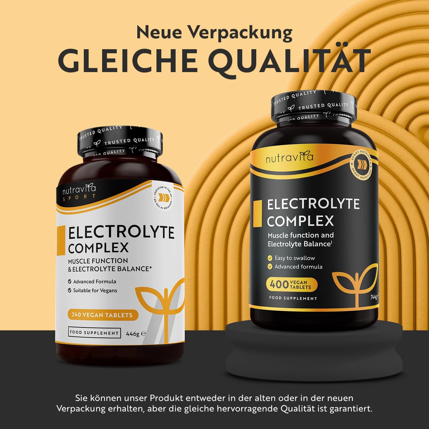Elektrolyte Komplex mit Magnesium Kalium Hochdosiert Kalzium Natrium & Chlorid - 400 Tabletten für 13 Monate Vorrat - 900mg Sportliche Nahrungsergänzungsmittel Männer und Frauen - Nutravita