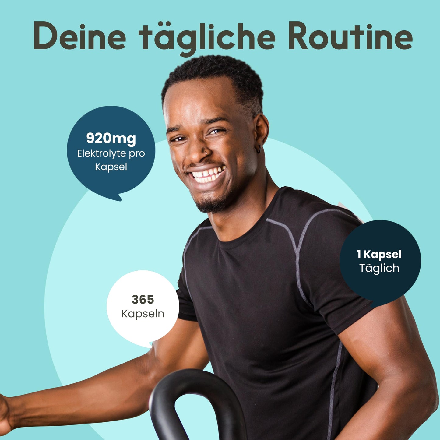 Elektrolyte Komplex - 365 Kapseln - mit Chlorid, Kalium, Calcium, Magnesium & Natrium - 920mg pro Kapsel - vegan, produziert in Deutschland, Jahresvorrat