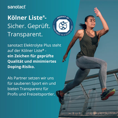 sanotact Elektrolyte mit Koffein • Brausetabletten ohne Zucker • tropischer Geschmack • 20 zuckerfreie Tabletten (84g) • Fokus bei Morgenmüdigkeit & Hydration