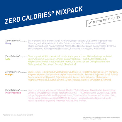Dextro Energy Elektrolyte ohne Zucker Mix Pack 4 Sorten, 4x20 Brausetabletten (4er Pack) - Berry, Lemon, Orange und Pink Grapefruit + Koffein Flavour